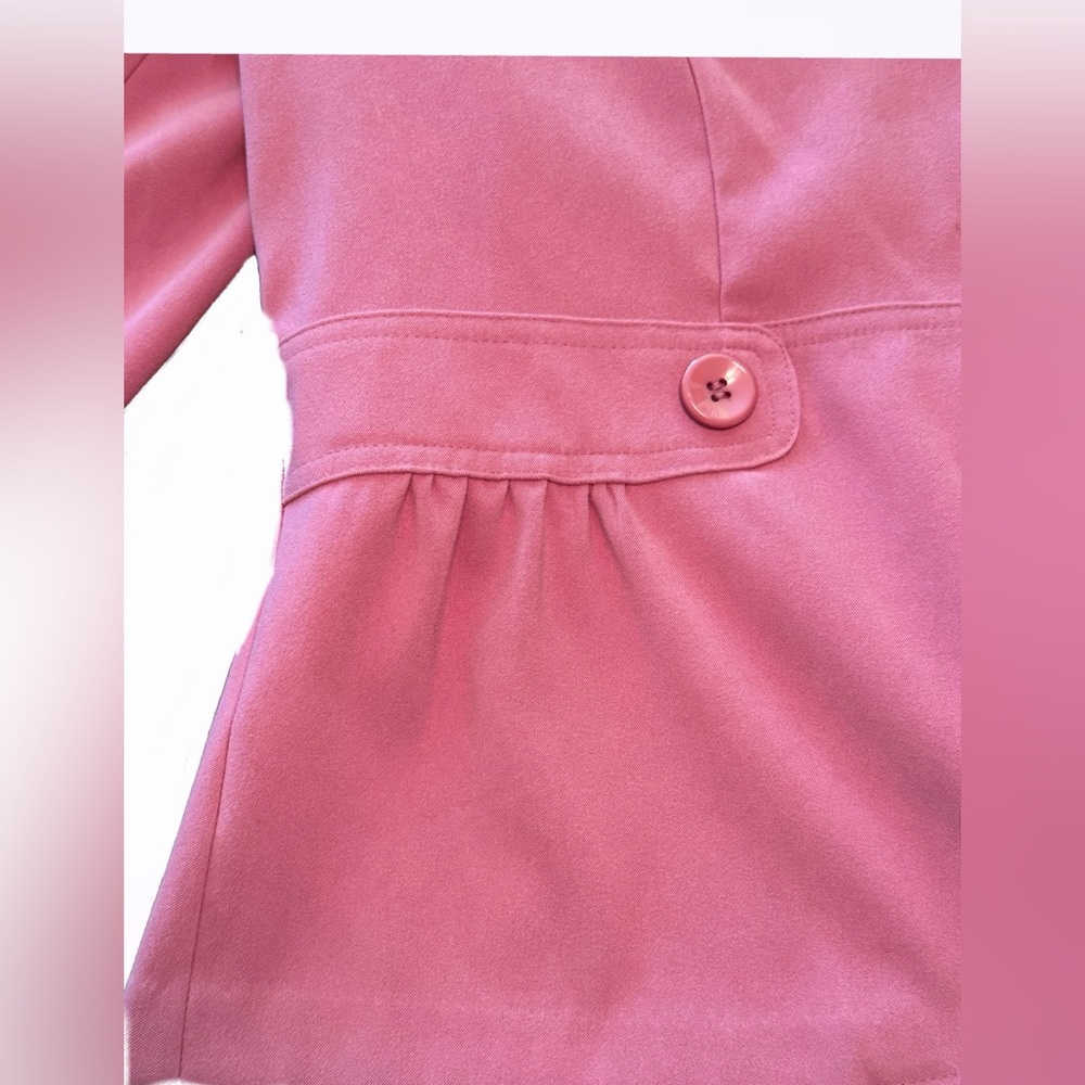 Elementz Pink Blazer or Shacket Classic Collar Fitted Silhouette Size Medium - Picture 4 of 6